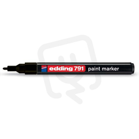 EDDING 791 černá Permanentní pero s kulatým hrotem 1-2mm/barva černá(EDDING 751)