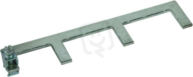 Zemnící propojovací hřeben 3-pólový 10 TE s připojovací svorkou do 25 mm2