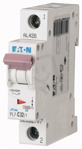 Jistič PL7-B32/1, char B, 1-pólový, 10kA, 32A EATON 262679