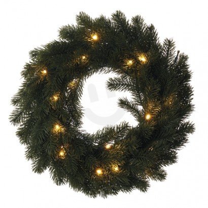 20LED XMAS WREATH 2AA WW