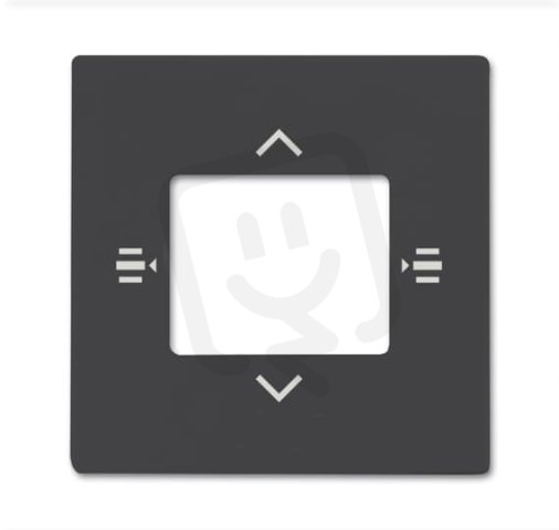 ABB KNX Kryt pro prvek ovládací 6násobný antracitová 6108/61-81-500