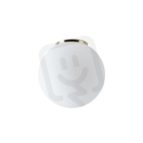 Přisazené svítidlo se skleněným stínidlem OSMONT STYX 3 10W IP65II E27 mosaz