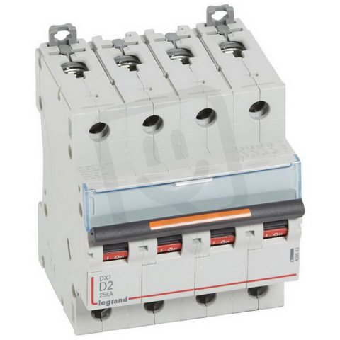 DX3 JISTIČ, 4 PÓLOVÝ, CHAR. D,2A 25KA LEGRAND 409843