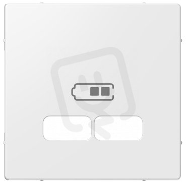 Merten Centrální deska pro 2xUSB, System M, Polar SCHNEIDER MTN4367-0319