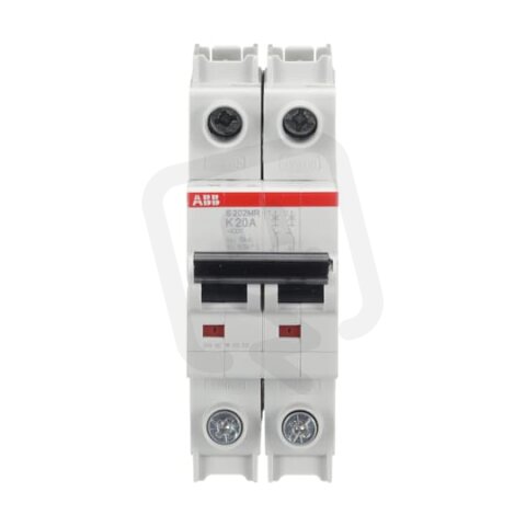 S202MR-K20 jistič char. K Icu: 10kA 20A 2p UL 1077 ABB 2CDS272437R0487