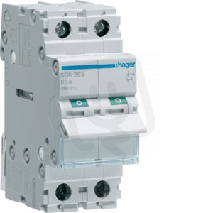Vypínač 2 pól. 63A /SB263/ HAGER SBN263