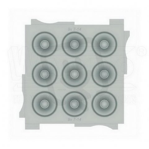 WFLI21-6868-8 WFL-21, 68x68 mm, 9x 7-14
