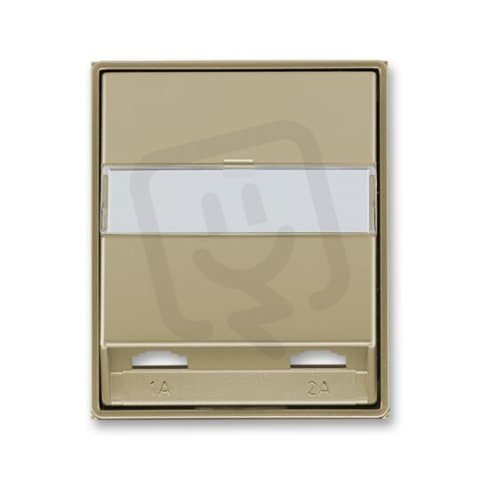 Kryt dvojzásuvky telefonní pro přístroj 5013U 5013E-A00215 33 šampaňská Time ABB