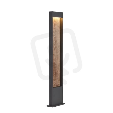 FLATT POLE 100 venkovní LED stojací svítidlo 3000K IP65 antracit/hnědá