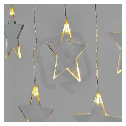 LED vánoční závěs - hvězdy, 45x84 cm, venkovní i vnitřní, teplá bílá EMOS DCGW02