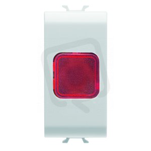 Chorus Kontolka červená 1 modul, bílá GEWISS GW10623