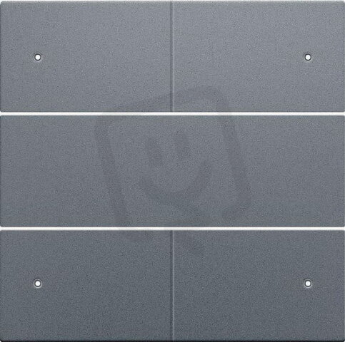 Středový kryt 4xbezpot.tlačítko 24V+LED-ALU STEEL GREY NIKO 220-40150