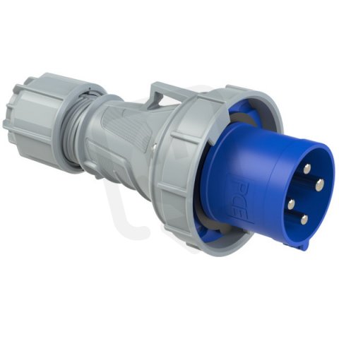 vidlice 4-pólová 63A/230V, 9h, IP67 PCE 034-9