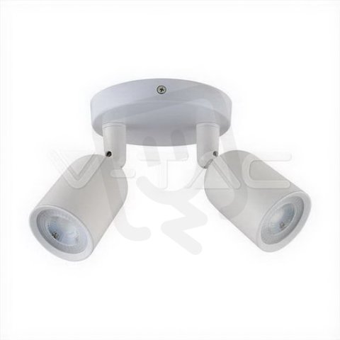 2*GU10 Wall Fitting  White