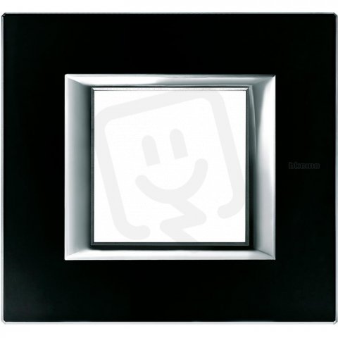 Legrand HA4802VNN BTAX RÁMEČEK 2M SKLO ČERNÉ