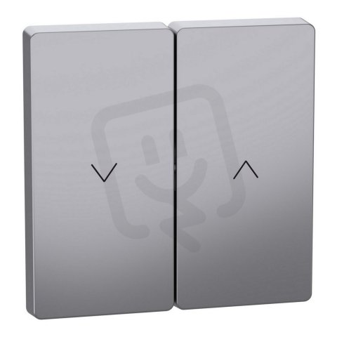 Kryt Merten D-Life pro žaluz.spínač/tlačítko Stainless Steel MTN3855-6036