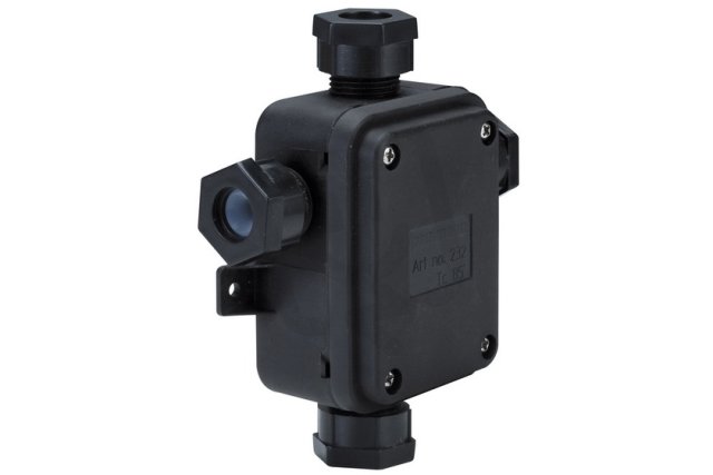 Propojovací box 4-směrový IP67 černý pro kabely o průměru od 6 d PAULMANN 232