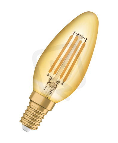 Světelný zdroj OSRAM Vintage 1906 LED CLASSIC B 4W 824 Gold E14