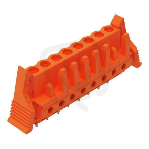 Pružinová svorkovnice THT rovná 5,08 mm oranžová 8pól. WAGO 232-168/039-000