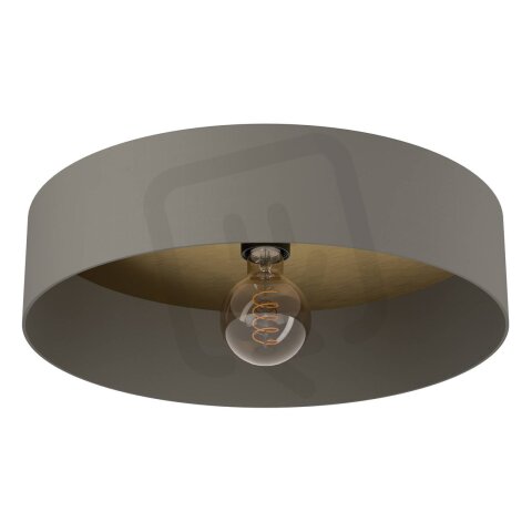 Stropní svítidlo DUAIA UMBRA šedá/dřevo/mosaz 1X40W IP20 EGLO 901745