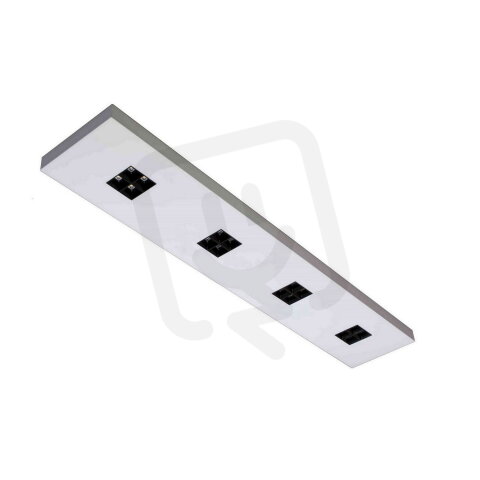 EPS5000 LED 840 obdélník M černý reflektor 4x4 optika 80° DALI