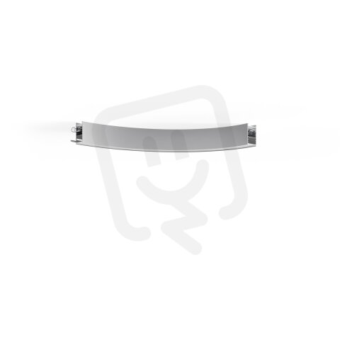 LED Svítidlo Serpent 1/4 R500, přis., mléčný, 3000K, 16W, stříbrná