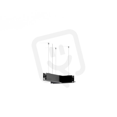 LED Svítidlo Serpent T, dolů, mléčný, 3000K, 14W, černá  ALUMIA FPSE105-0730DB