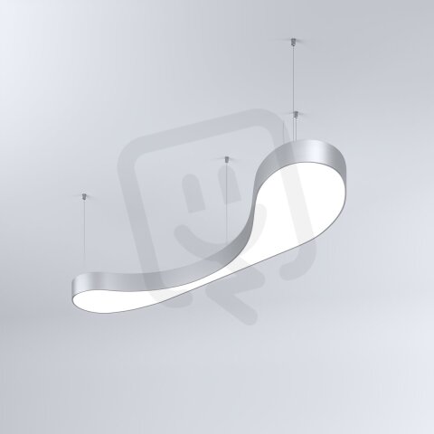 LED Svítidlo MI-BUBBLE-02, 56W, 3000K, bez trafa, 24VDC, IP20, stříbrná, 3000K