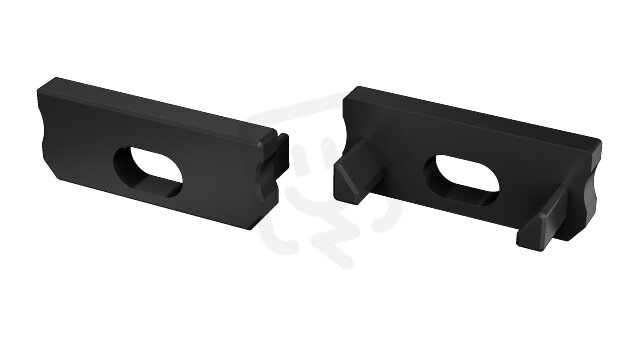 Koncovka profilu EC-PROFIL D BLACK HO (12-0052-00) GREENLUX GXLP1433