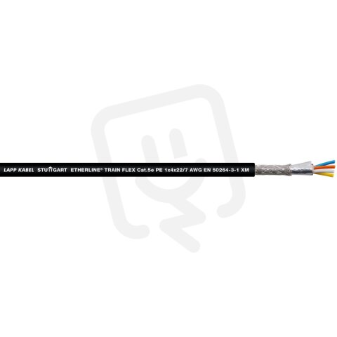 Ethernetový kabel ETHERLINE TRAIN FLEX Cat.5e 1x4x22/7 PE LAPP 2170906