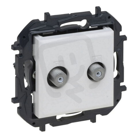 NILOE S.TV TYP F 2 KAB. BÍLÁ LEGRAND 863176B