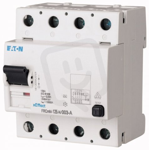 Proudový chránič 10kA FRCmM-125/4/03-G/A 4-pólový 0,3A 125A EATON 171180