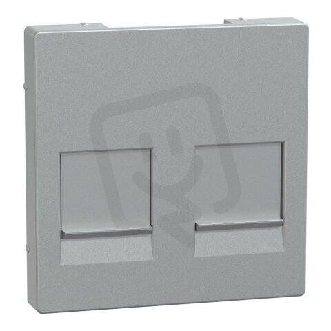 Centrální deska, Merten System M, aluminium, matný plast SCHNEIDER MEG4562-0460