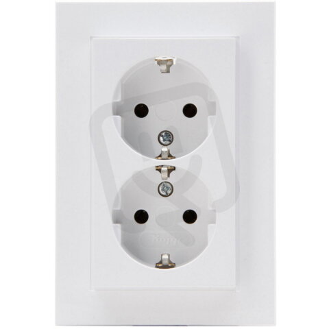 HK07 - Double earthed socket outlet with