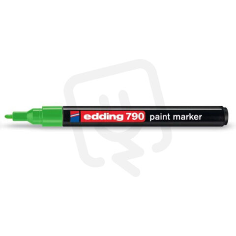 Permanentní pero, lakový popisovač s kulatým hrotem 2-4mm EDDING 790 zelená