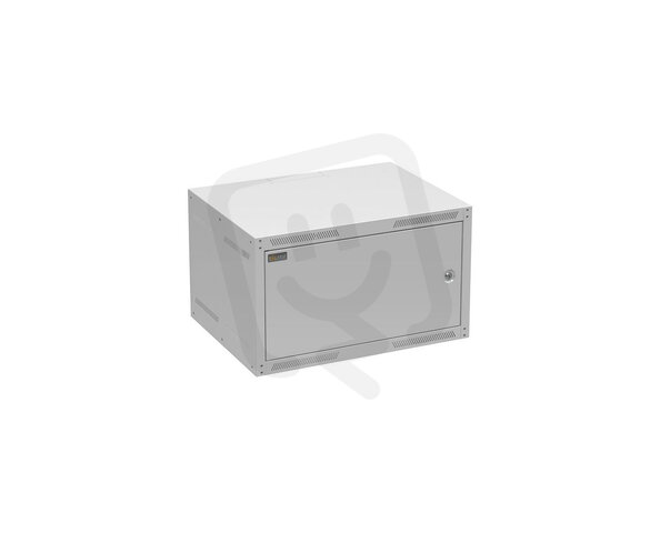 Nástěnný nýtovaný rozvaděč GrandN 6U s plechovými dveřmi,hl.450mm 83000780