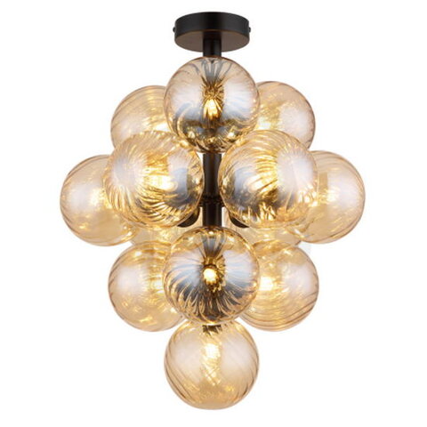 Stropní svítidlo CONOR černá matná 13xG9, max. 4W LED 230V GLOBO 56146D
