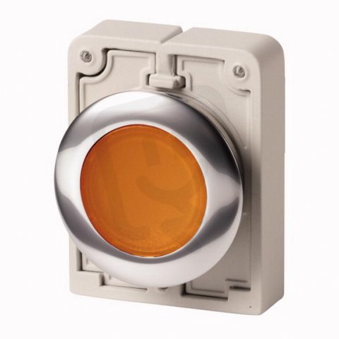 Eaton M30C-FDRL-A Ovládací hlavice tlačítka, prosvětlené, aretace, jantarová