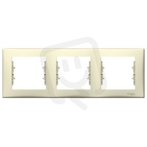 Sedna Rámeček trojnásobný, Beige SCHNEIDER SDN5800547
