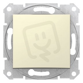 Sedna Ovládač tlačítkový, řazení 1/0, Beige SCHNEIDER SDN0700147