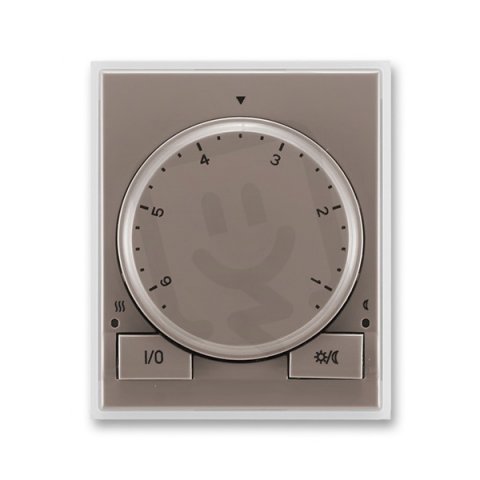 Termostat otočný univerzální 3292E-A10101 26 lungo/mléčná bílá Time ABB