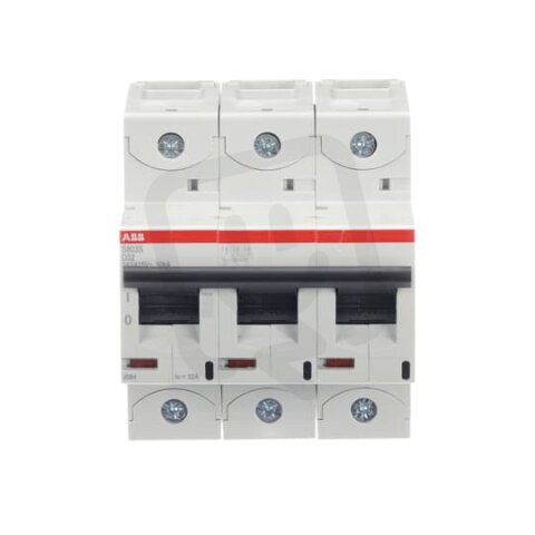 S803S-D32 jistič 3P char. D 32A s klecovou svorkou Icu 50kA ABB 2CCS863001R0321
