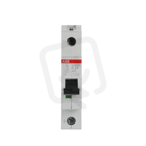 ABB S201MT-K2UC jistič 1F 2 A char. K 10kA 220V DC/253V AC pro kolejová vozidla
