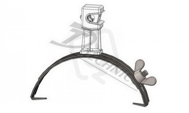 podpěra PV 15 U-e na hřeb stav 170-260mm