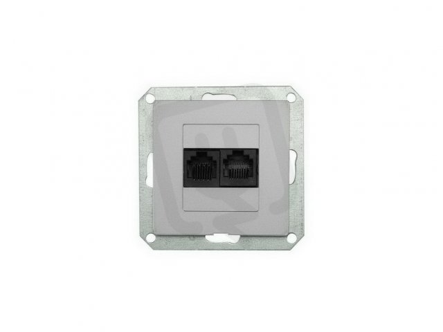 Zásuvka komunikační 2x8 pin KAT. 6 PREMIUM 2 PC/6 M-S GREENLUX GXKP151