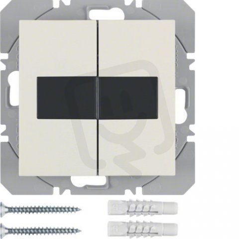 KNX RF tlačítko 2-násobné solární ploché, quicklink, S.1, krémová lesk 85656182