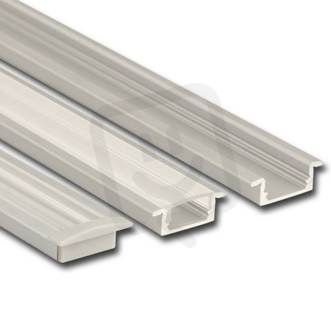 Vestavný hliníkový profil VO 23x8 mm čirý difuzoru 2 m MCLED ML-761.012.43.2