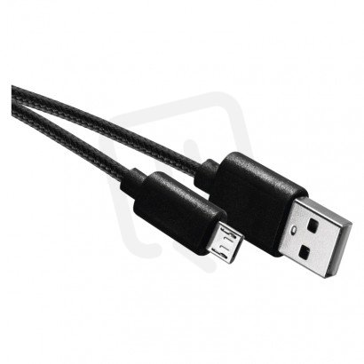 Nabíjecí a datový kabel USB-A 2.0 micro USB-B 2.0, 2 m, černý EMOS SM7008BL