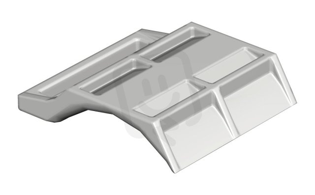 OBO 2058FW 58 LGR Podélná opěrka univerzální 52-58mm světle šedá Polypropylén PP
