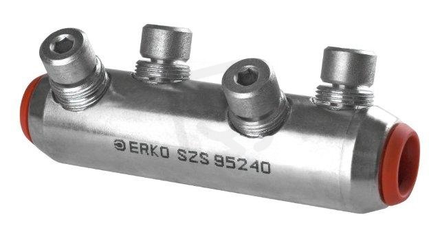 Erko SZS_1695/1 Kabelová spojka se zatrhávacími šrouby, pocínovaná, do 36 kV